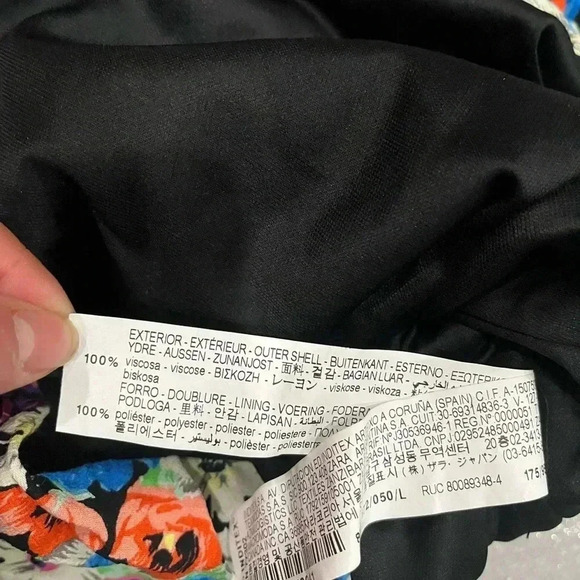 [L]ZARA WMN Multicoloured Floral Viscose LS Pencil Dress Sweetheart  Zip - Picture 11 of 13